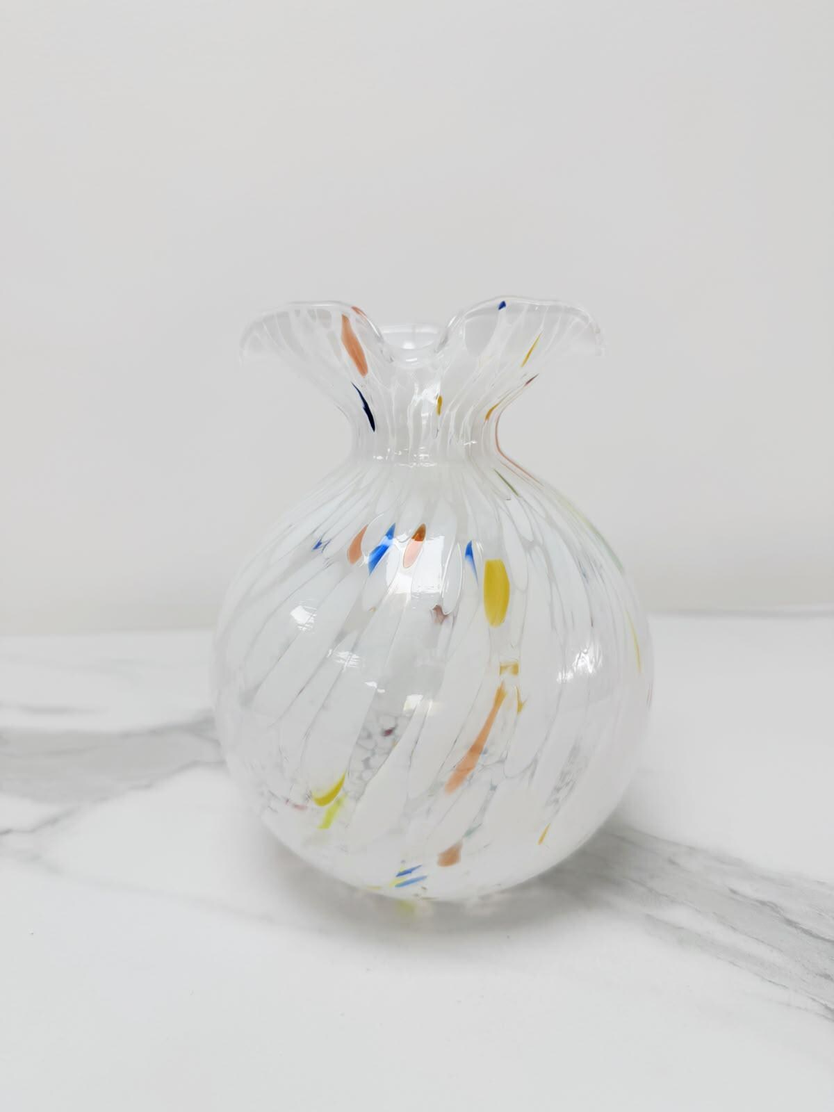 Murano Glass Vase | Certified Murano Glass | Made in Italy | Decorative Vase | Collection Smeraldo