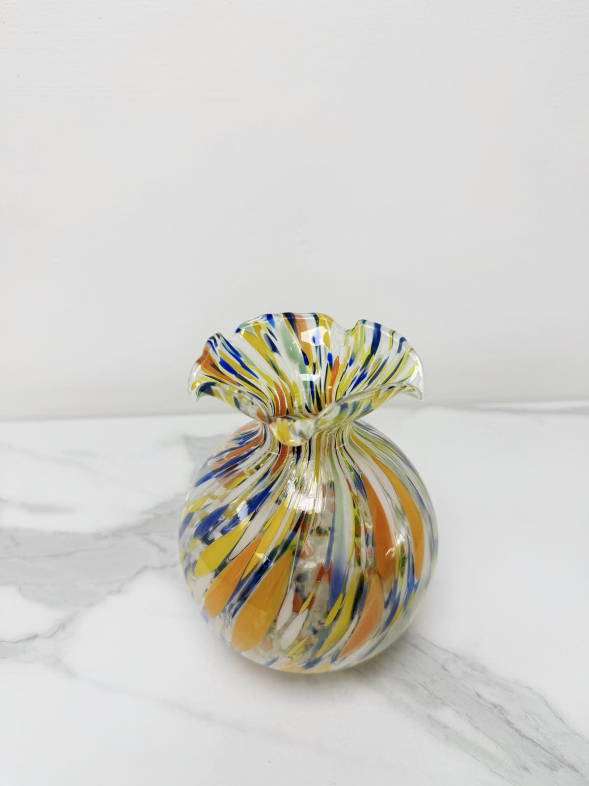 Murano Glass Vase | Certified Murano Glass | Made in Italy | Decorative Vase | Collection Smeraldo