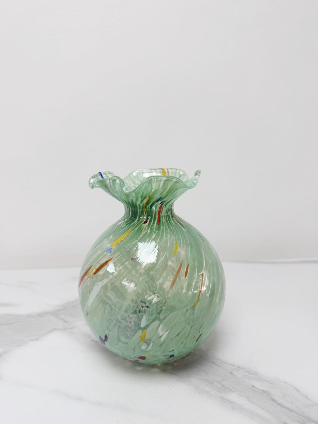 Murano Glass Vase | Certified Murano Glass | Made in Italy | Decorative Vase | Collection Smeraldo