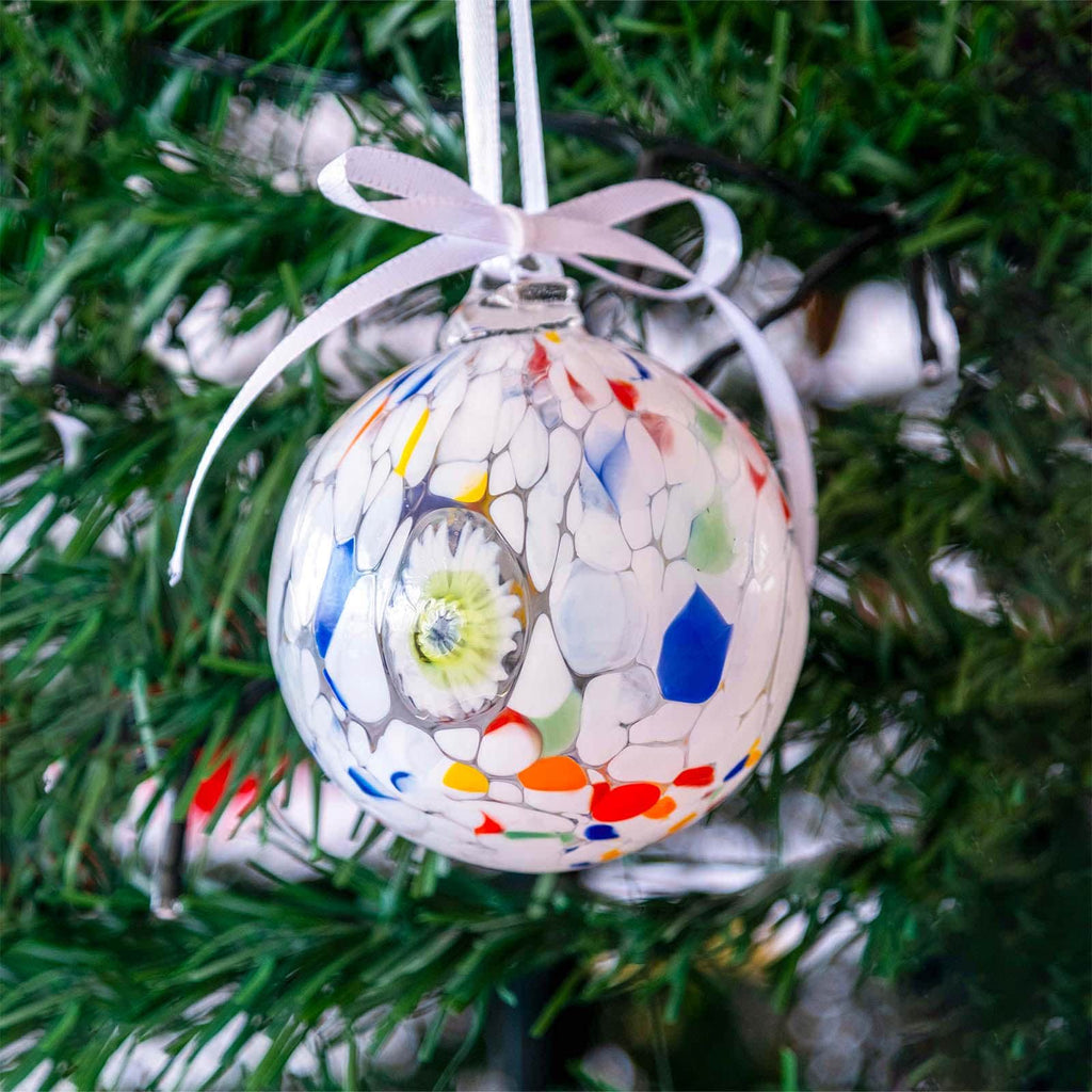 Murano Glass Christmas Ornament | Certified Murano Glass | Made in Italy | Christmas Bauble | Collection Decoro