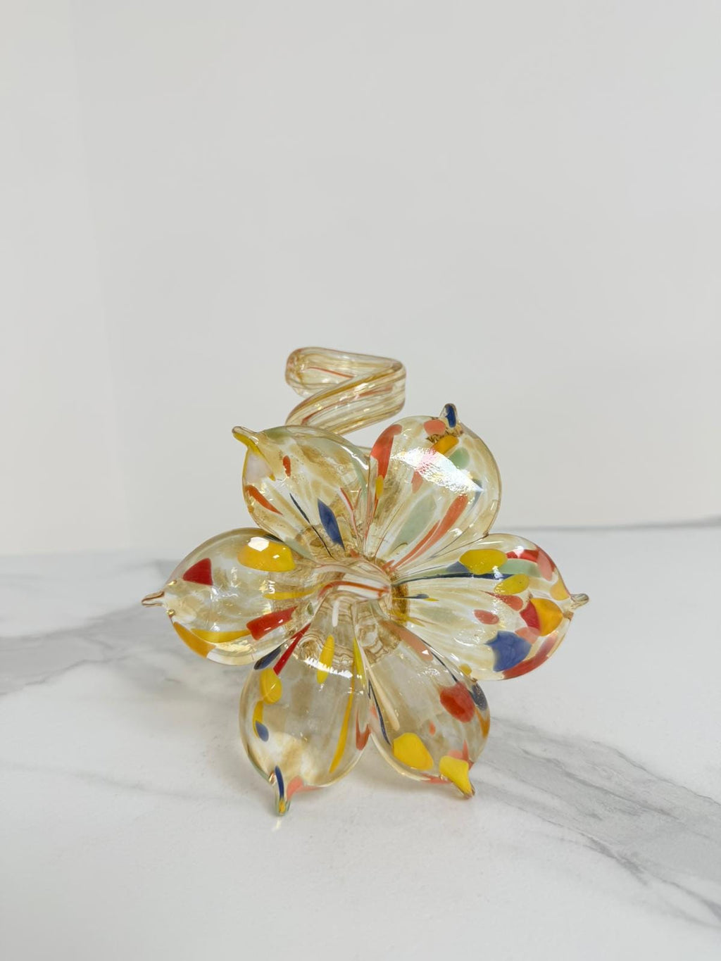 Murano Glass Flower Candle Holder | Certified Murano Glass | Made in Italy | Handmade | Collection 6 Petali