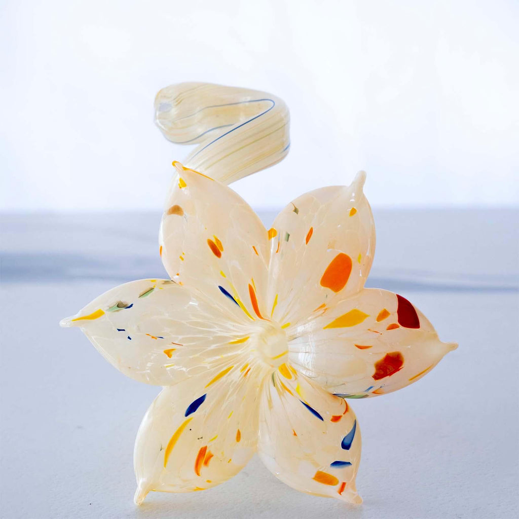 Murano Glass Flower Candle Holder | Certified Murano Glass | Made in Italy | Handmade | Collection 6 Petali