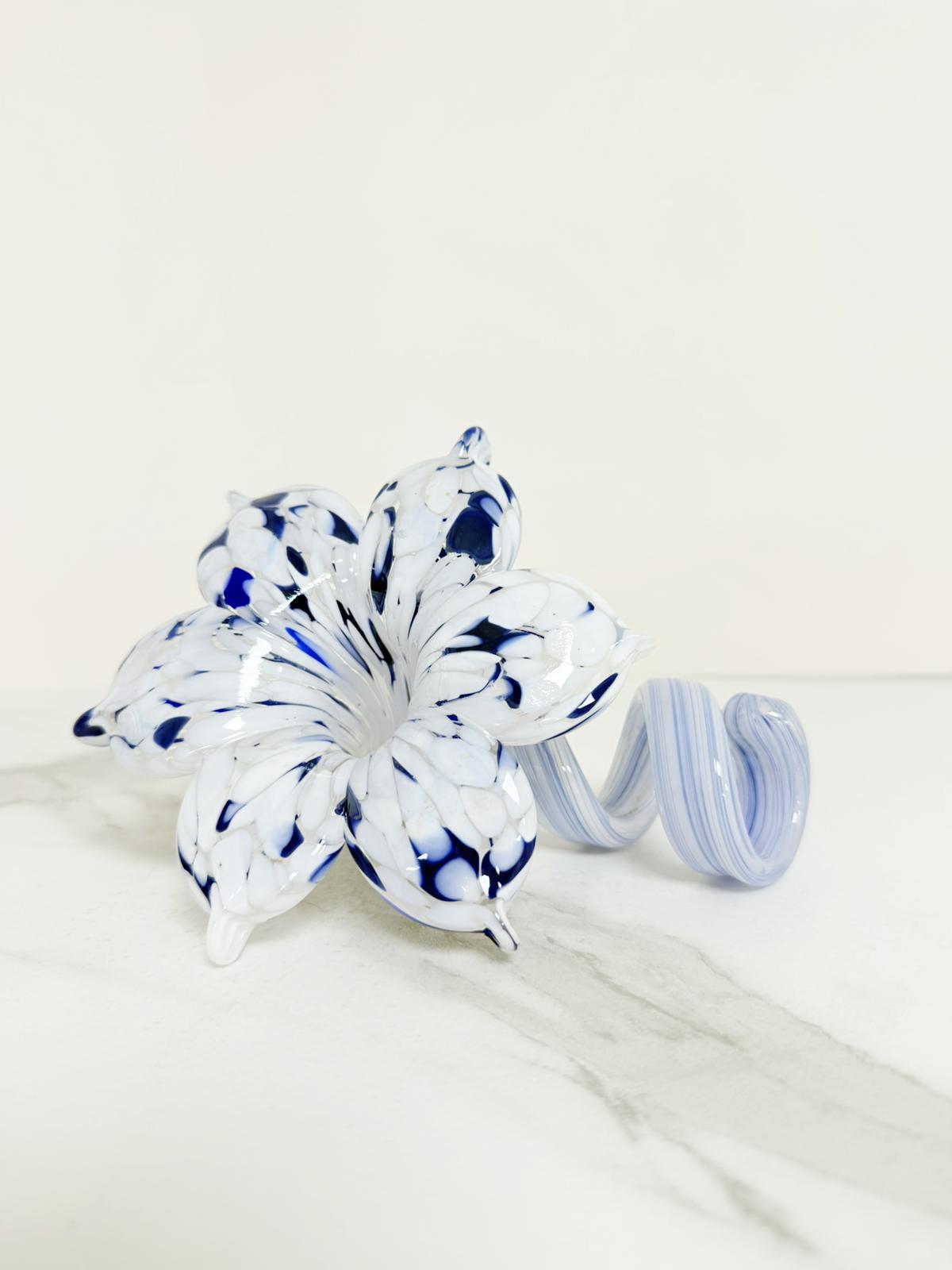 Murano Glass Flower Candle Holder | Certified Murano Glass | Made in Italy | Handmade | Collection 6 Petali