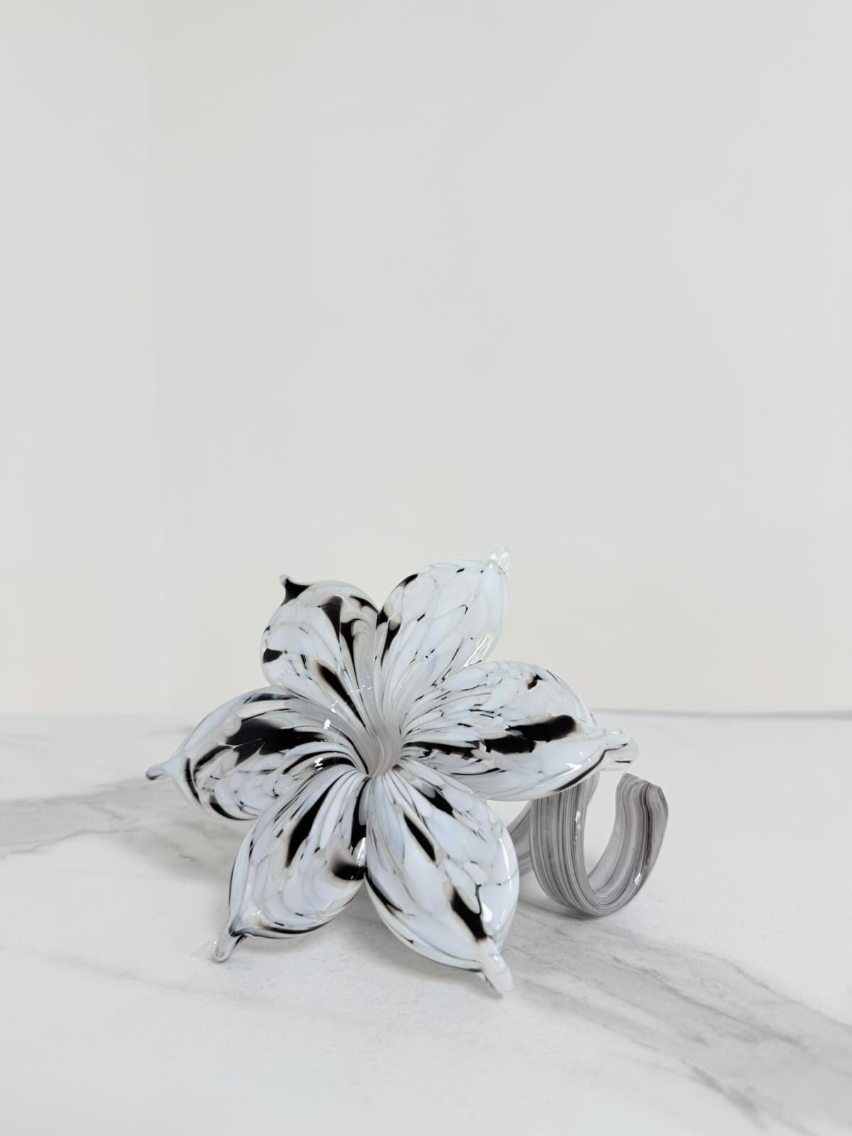 Murano Glass Flower Candle Holder | Certified Murano Glass | Made in Italy | Handmade | Collection 6 Petali