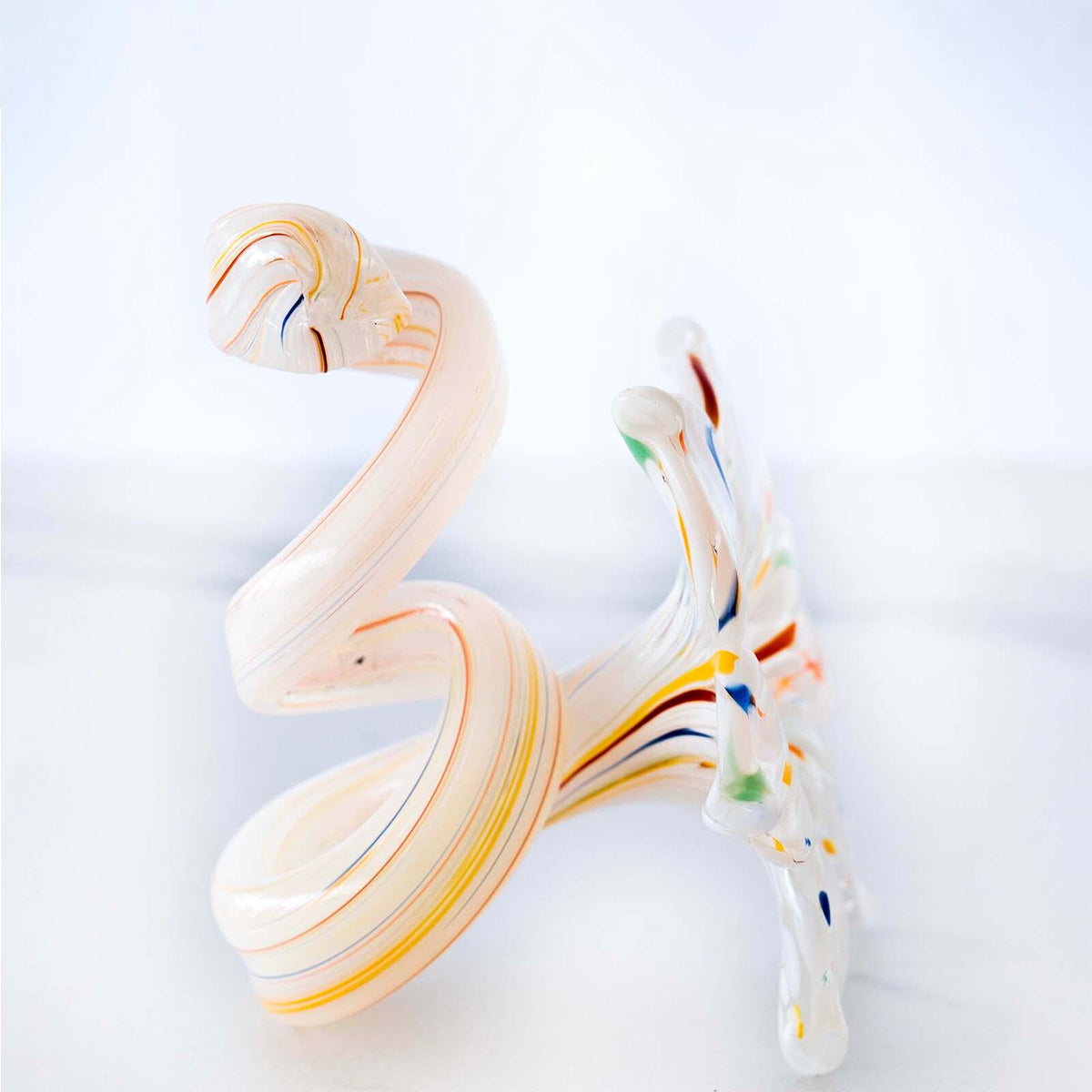 Murano Glass Flower Candle Holder | Certified Murano Glass | Made in Italy | Handmade | Collection 6 Petali