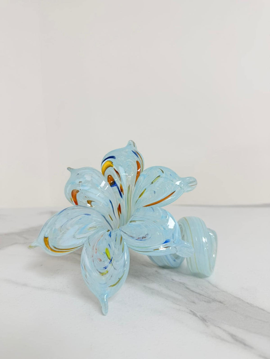 Murano Glass Flower Candle Holder | Certified Murano Glass | Made in Italy | Handmade | Collection 6 Petali