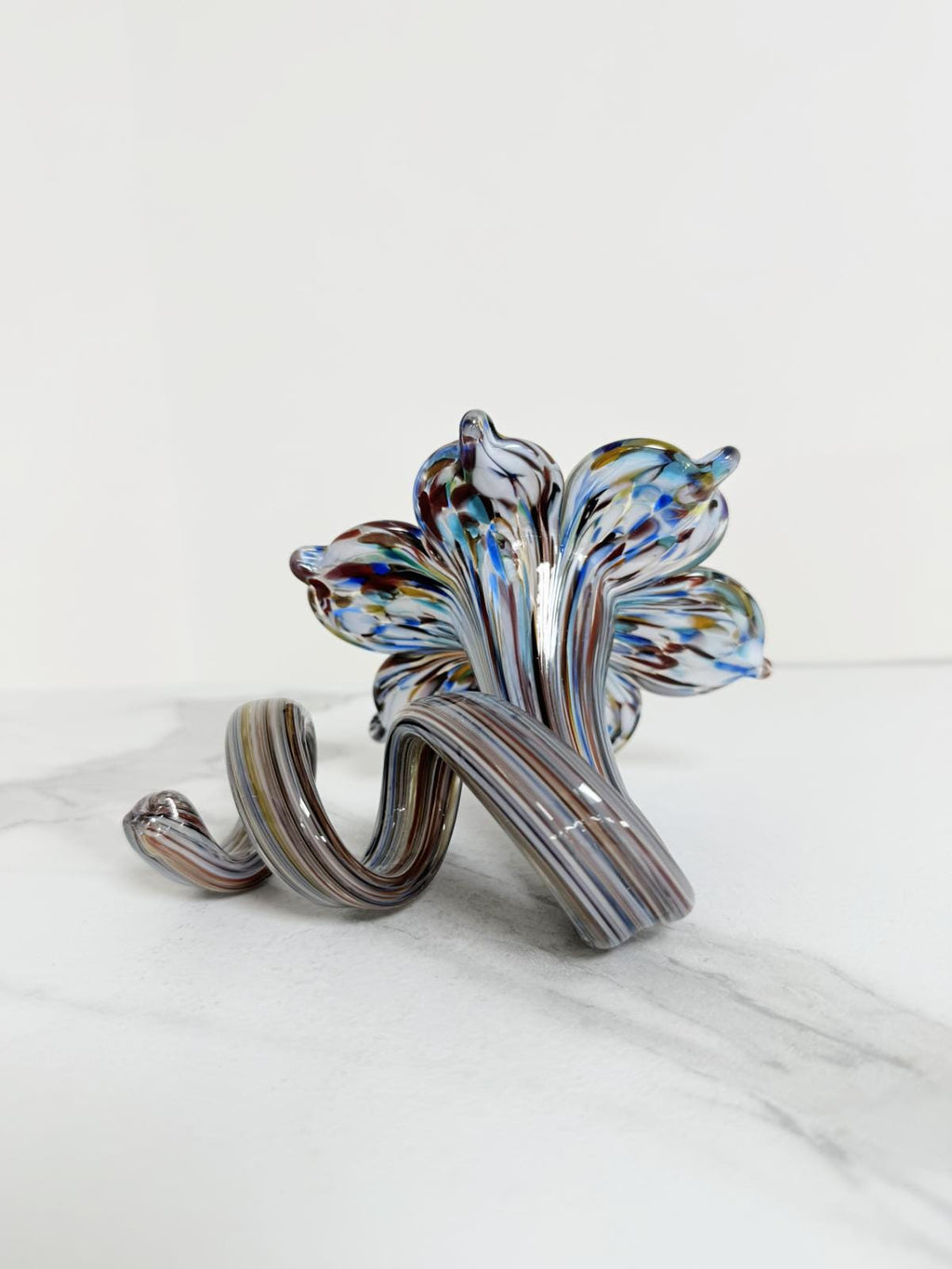 Murano Glass Flower Candle Holder | Certified Murano Glass | Made in Italy | Handmade | Collection 6 Petali