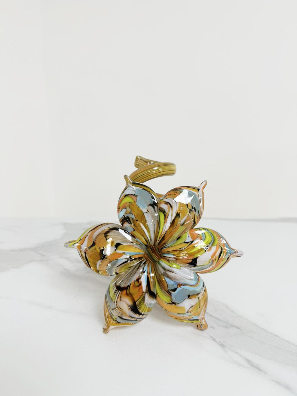 Murano Glass Flower Candle Holder | Certified Murano Glass | Made in Italy | Handmade | Collection 6 Petali