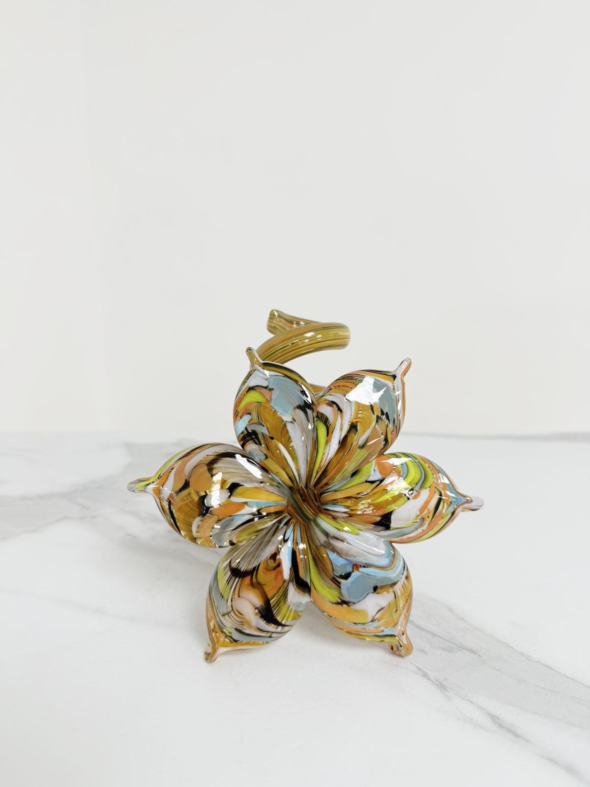 Murano Glass Flower Candle Holder | Certified Murano Glass | Made in Italy | Handmade | Collection 6 Petali