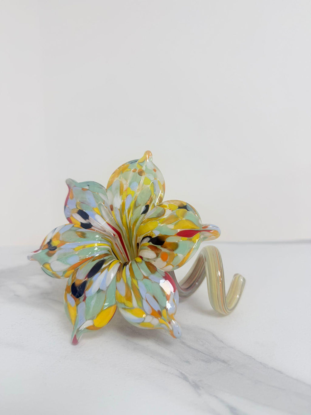 Murano Glass Flower Candle Holder | Certified Murano Glass | Made in Italy | Handmade | Collection 6 Petali
