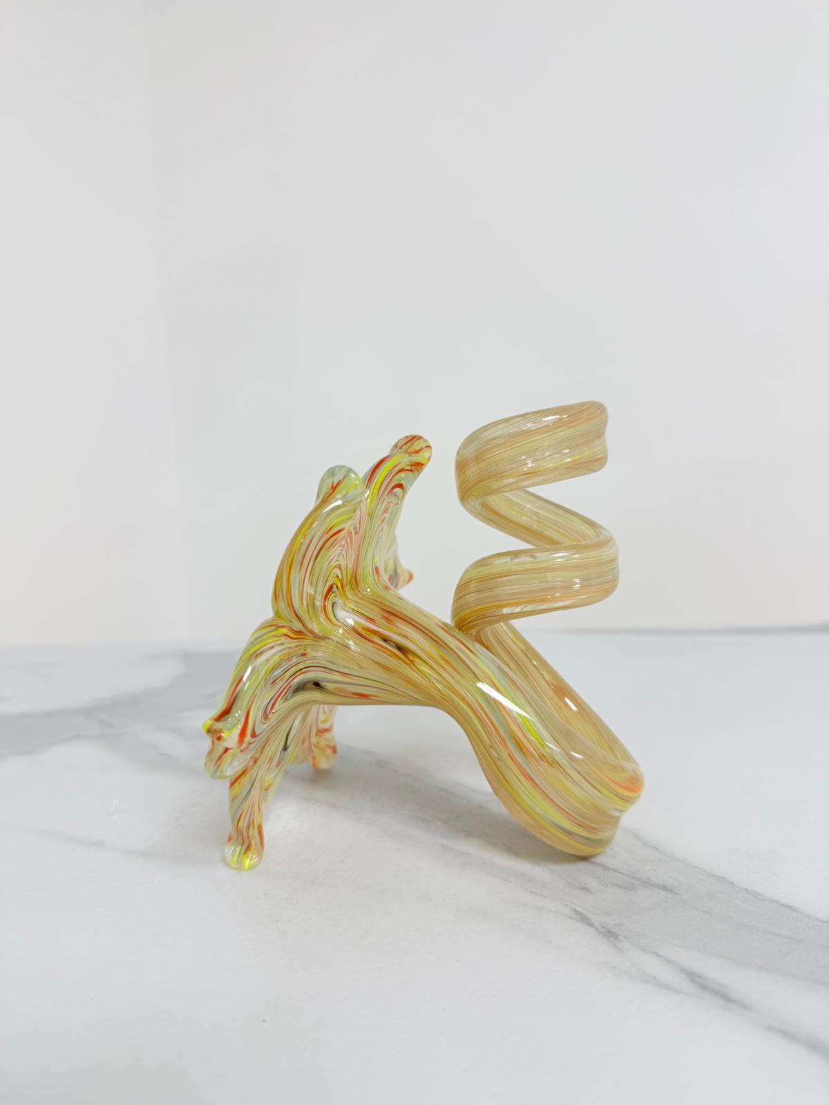 Murano Glass Flower Candle Holder | Certified Murano Glass | Made in Italy | Handmade | Collection 6 Petali