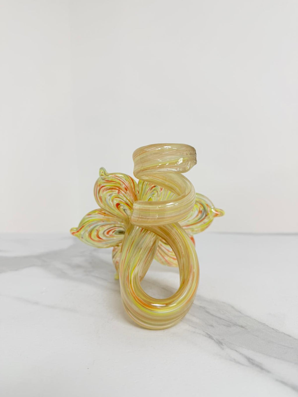 Murano Glass Flower Candle Holder | Certified Murano Glass | Made in Italy | Handmade | Collection 6 Petali
