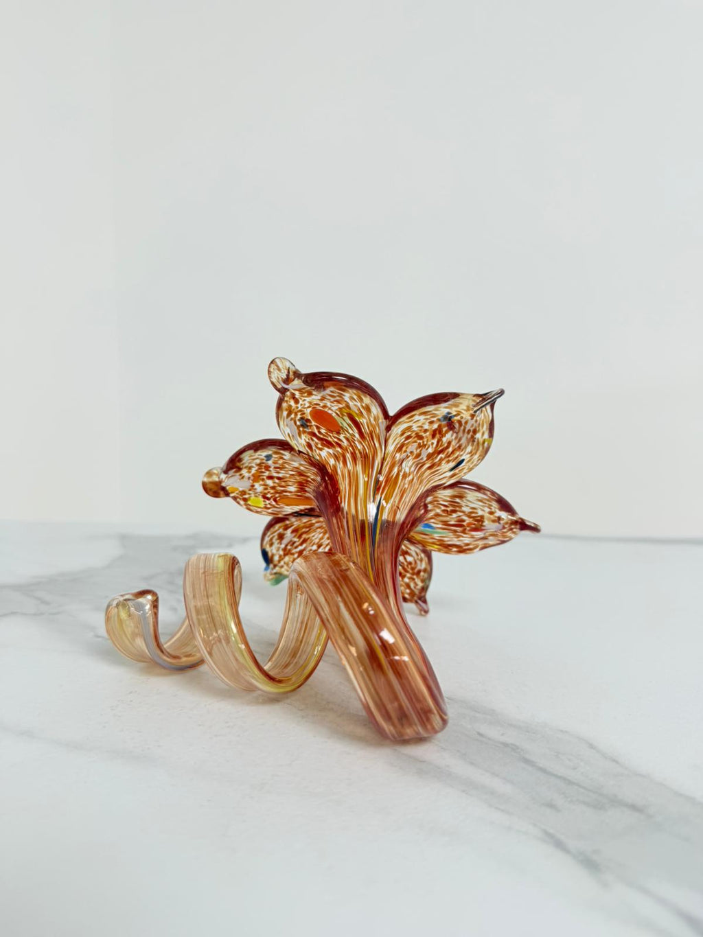 Murano Glass Flower Candle Holder | Certified Murano Glass | Made in Italy | Handmade | Collection 6 Petali