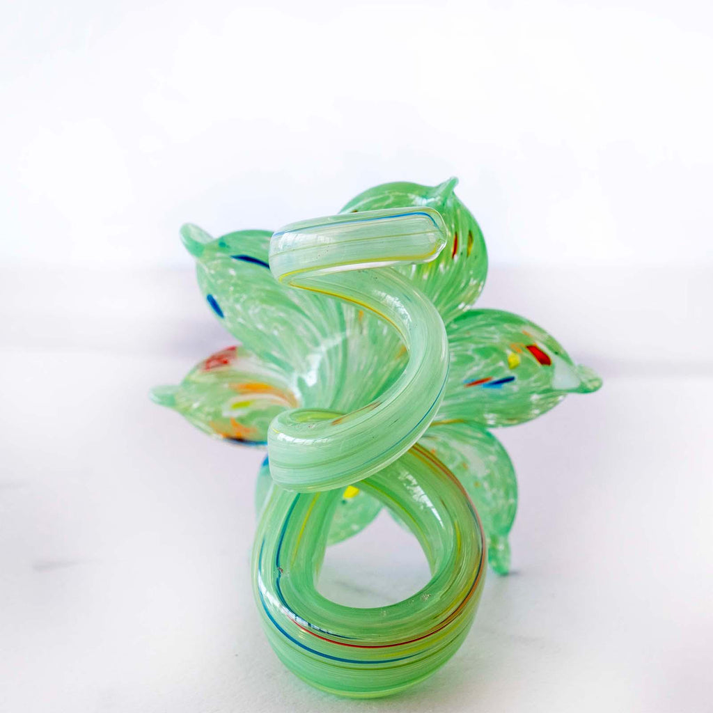 Murano Glass Flower Candle Holder | Certified Murano Glass | Made in Italy | Handmade | Collection 6 Petali