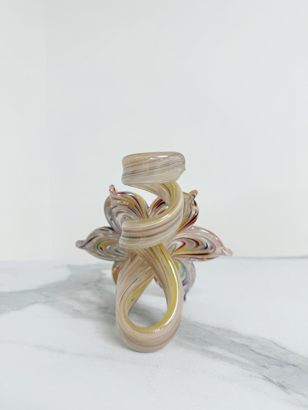 Murano Glass Flower Candle Holder | Certified Murano Glass | Made in Italy | Handmade | Collection 6 Petali