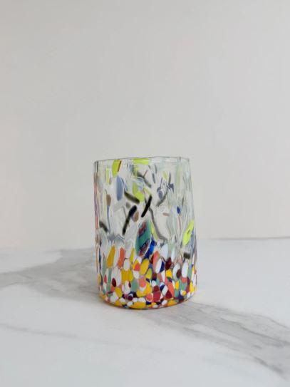 MurArt Bicchieri in vetro di Murano Collezione Decoro MG B1 Set 6 Bicchieri da 250 ml