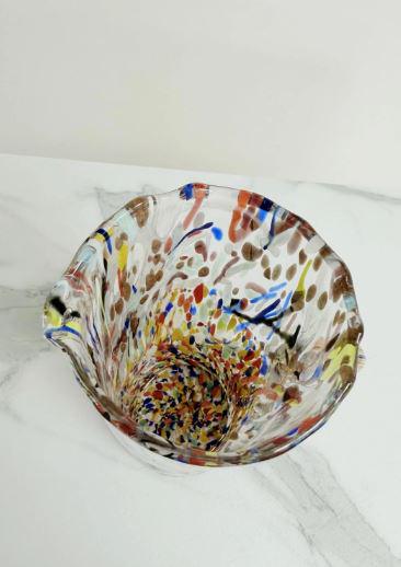 MurArt Brocca in Vetro di Murano Collezione Decoro MG B1 da 1000 ml h 22CM