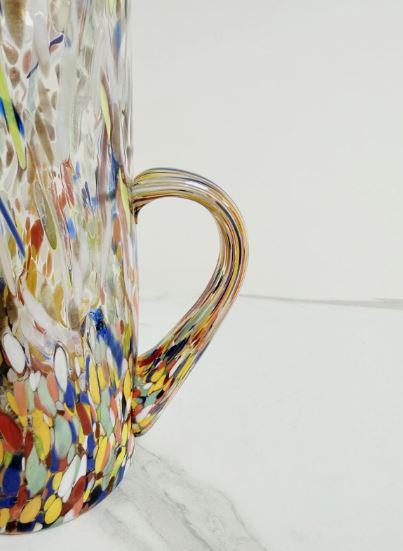 MurArt Brocca in Vetro di Murano Collezione Decoro MG B1 da 1000 ml h 22CM
