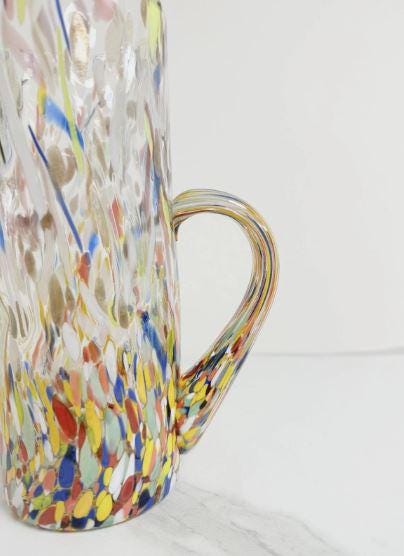 MurArt Brocca in Vetro di Murano Collezione Decoro MG B1 da 1000 ml h 22CM