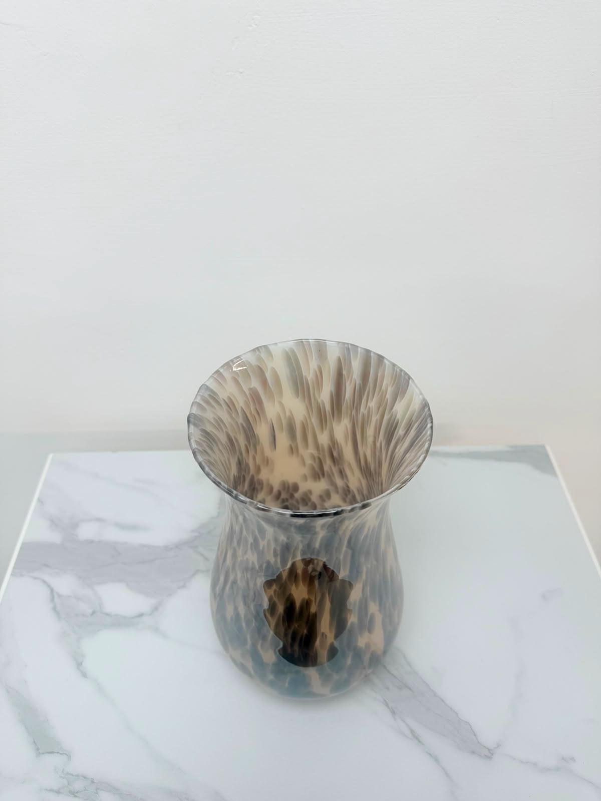 Murano Glass Vase | Certified Murano Glass | Made in Italy | Decorative Vase | Collection Vulcano