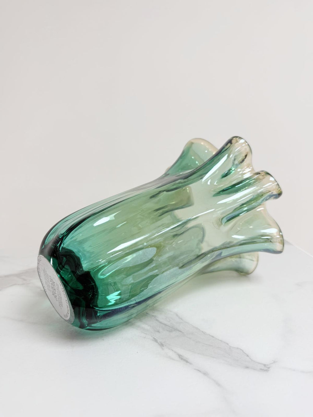 Murano Glass Vase | Certified Murano Glass | Made in Italy | Decorative Vase | Collection Pasta di Vetro Verde