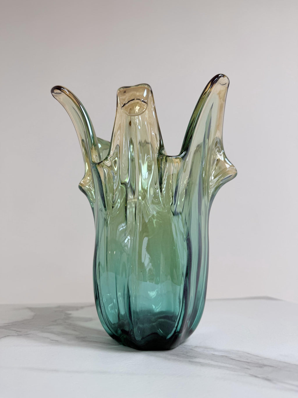 Murano Glass Vase | Certified Murano Glass | Made in Italy | Decorative Vase | Collection Pasta di Vetro Verde
