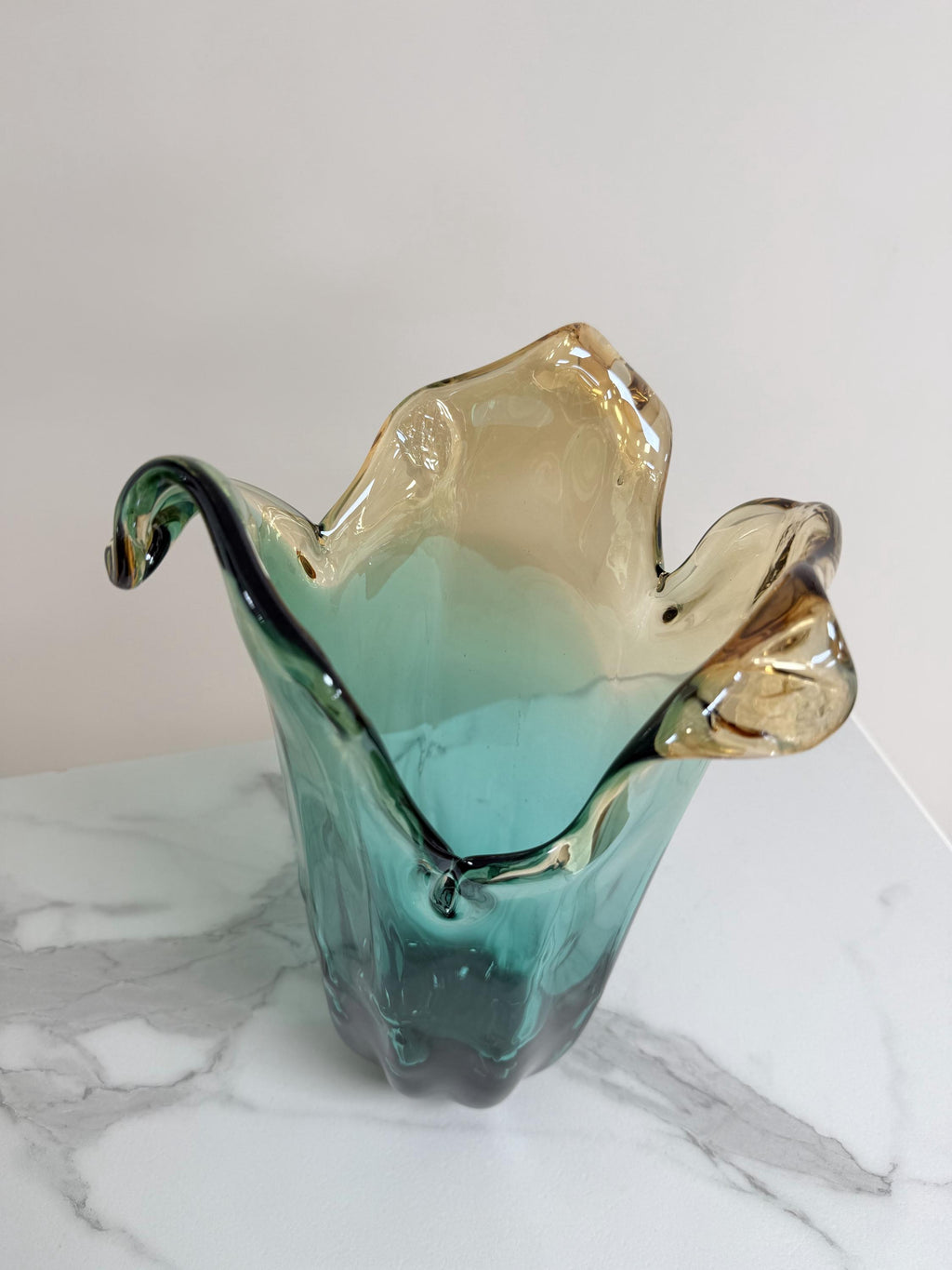 Murano Glass Vase | Certified Murano Glass | Made in Italy | Decorative Vase | Collection Pasta di Vetro Verde