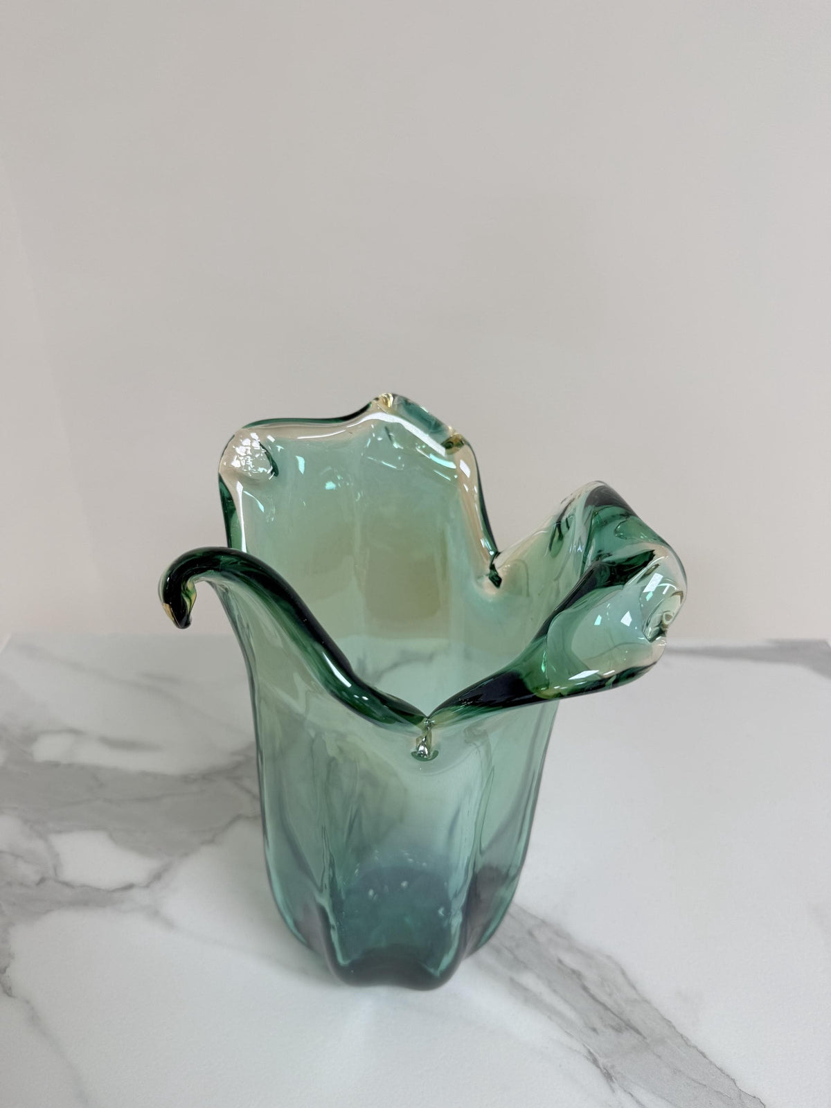 Murano Glass Vase | Certified Murano Glass | Made in Italy | Decorative Vase | Collection Pasta di Vetro Verde