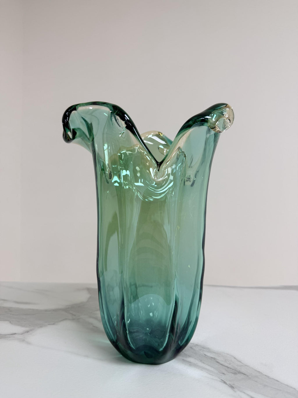 Murano Glass Vase | Certified Murano Glass | Made in Italy | Decorative Vase | Collection Pasta di Vetro Verde