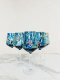 Murano Wine Glass | Certified Murano Glass | Made in Italy | Handmade Wine Goblet | Collection B8