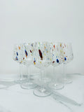 Murano Wine Glass | Certified Murano Glass | Made in Italy | Handmade Wine Goblet | Collection B8