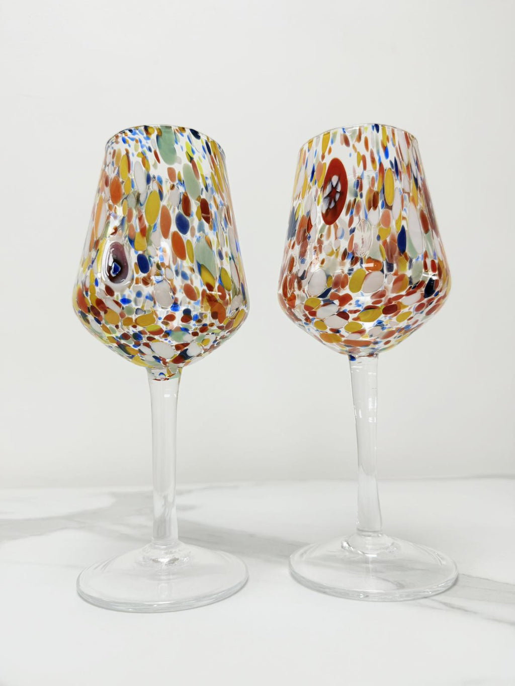Murano Wine Glass | Certified Murano Glass | Made in Italy | Handmade Wine Goblet | Collection B8
