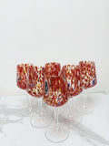 Murano Wine Glass | Certified Murano Glass | Made in Italy | Handmade Wine Goblet | Collection B8