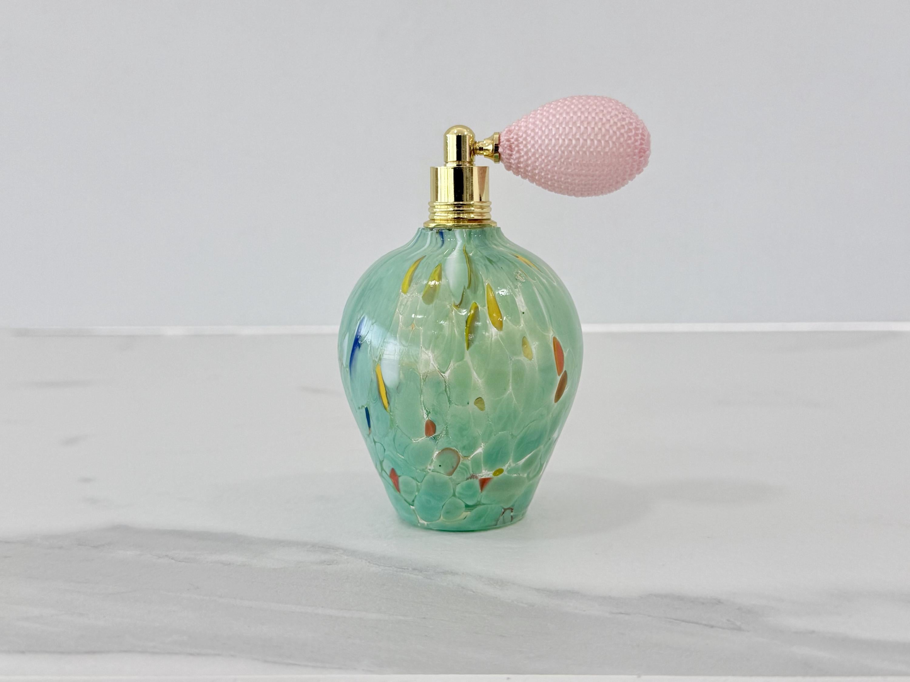 Murano Perfume Bottle | Certified Murano Glass | Made in Italy | Spray Atomizer | Collection Botticella