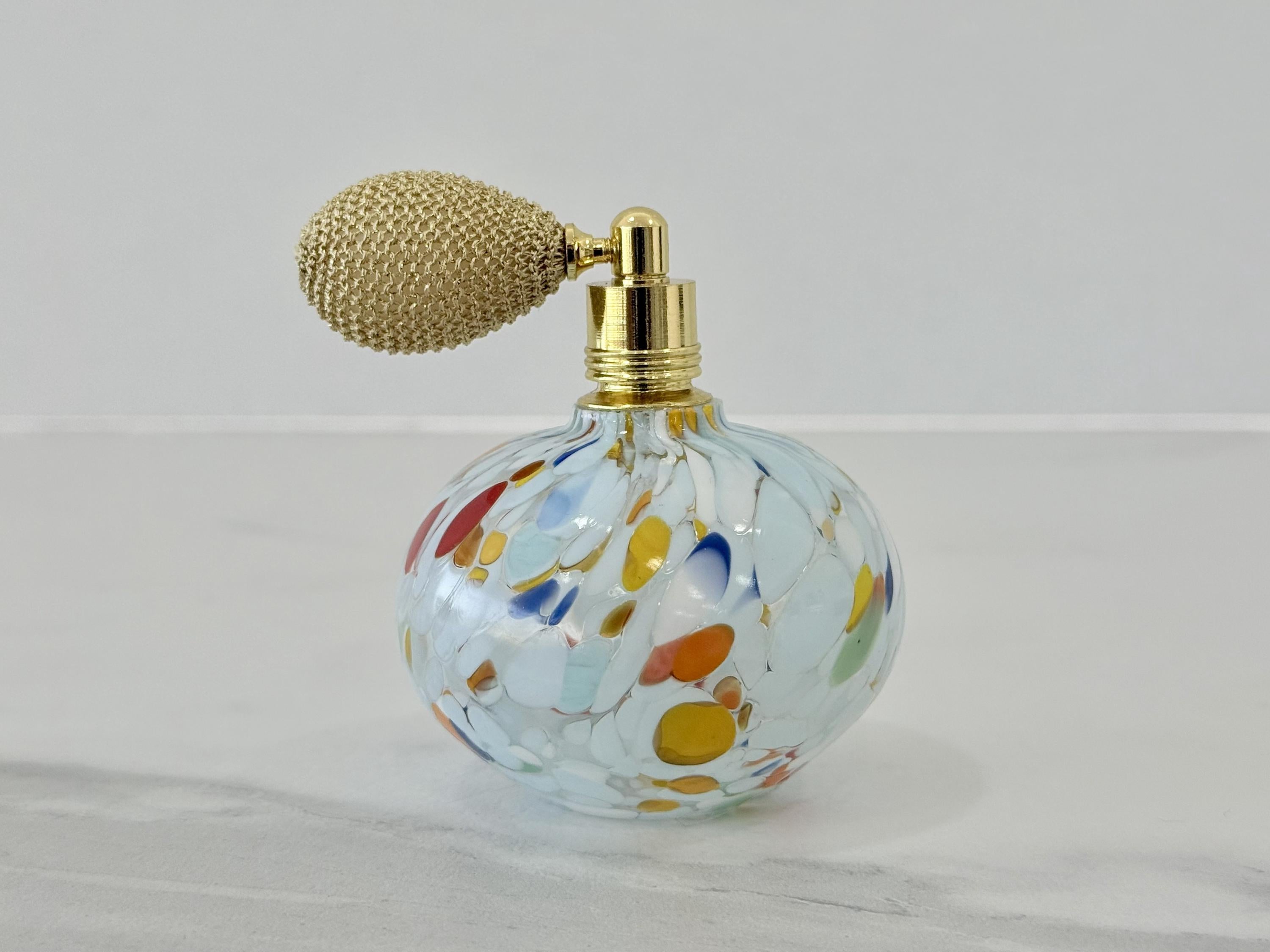 Murano Perfume Bottle | Certified Murano Glass | Made in Italy | Spray Atomizer | Collection Cipollina