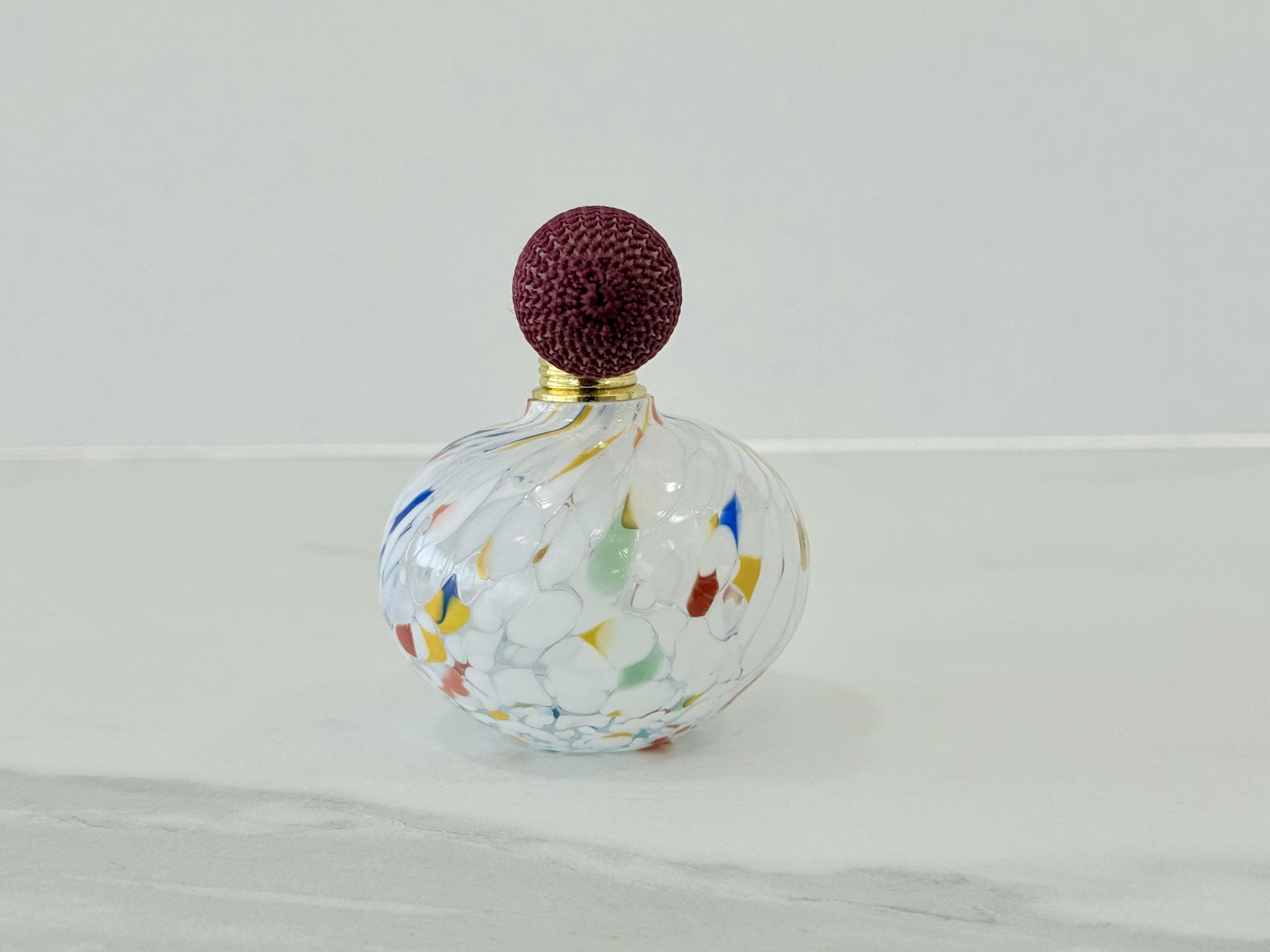 Murano Perfume Bottle | Certified Murano Glass | Made in Italy | Spray Atomizer | Collection Cipollina