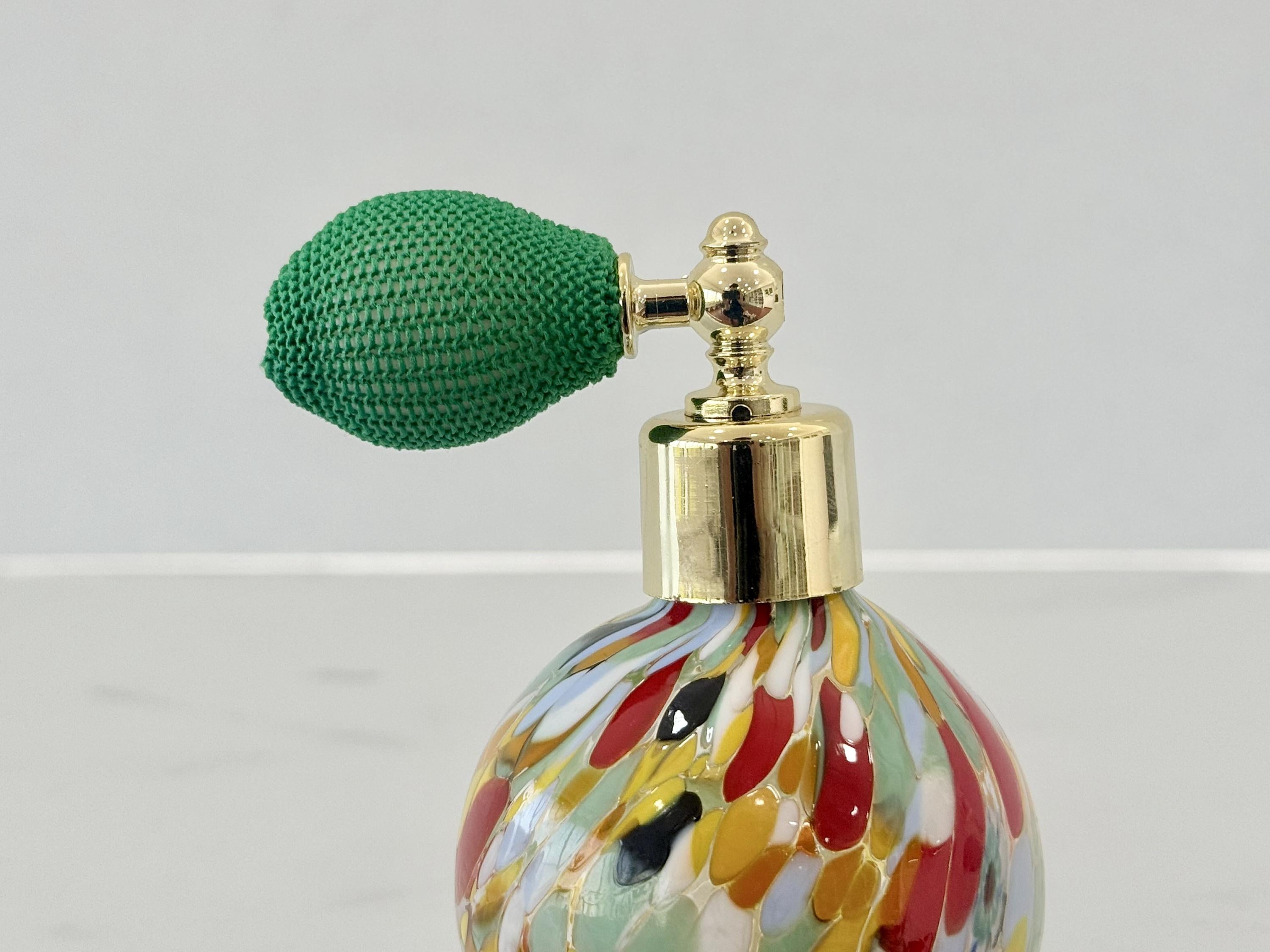 Murano Perfume Bottle | Certified Murano Glass | Made in Italy | Spray Atomizer | Collection Sfera