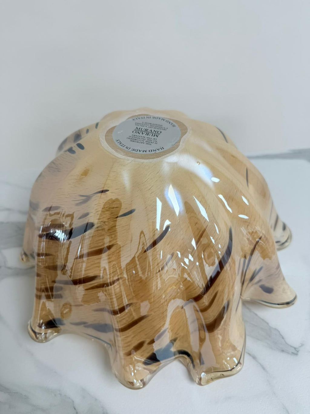 Murano Glass Centerpiece | Certified Murano Glass | Made in Italy | Table Decoration | Collection  Animalier Fazzoletto