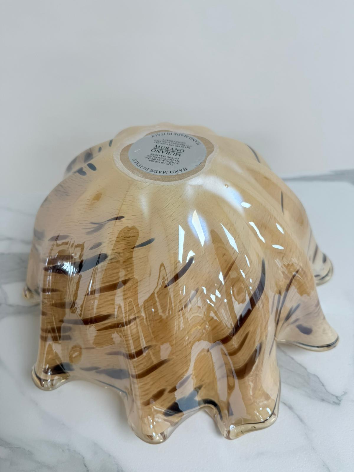 Murano Glass Centerpiece | Certified Murano Glass | Made in Italy | Table Decoration | Collection  Animalier Fazzoletto