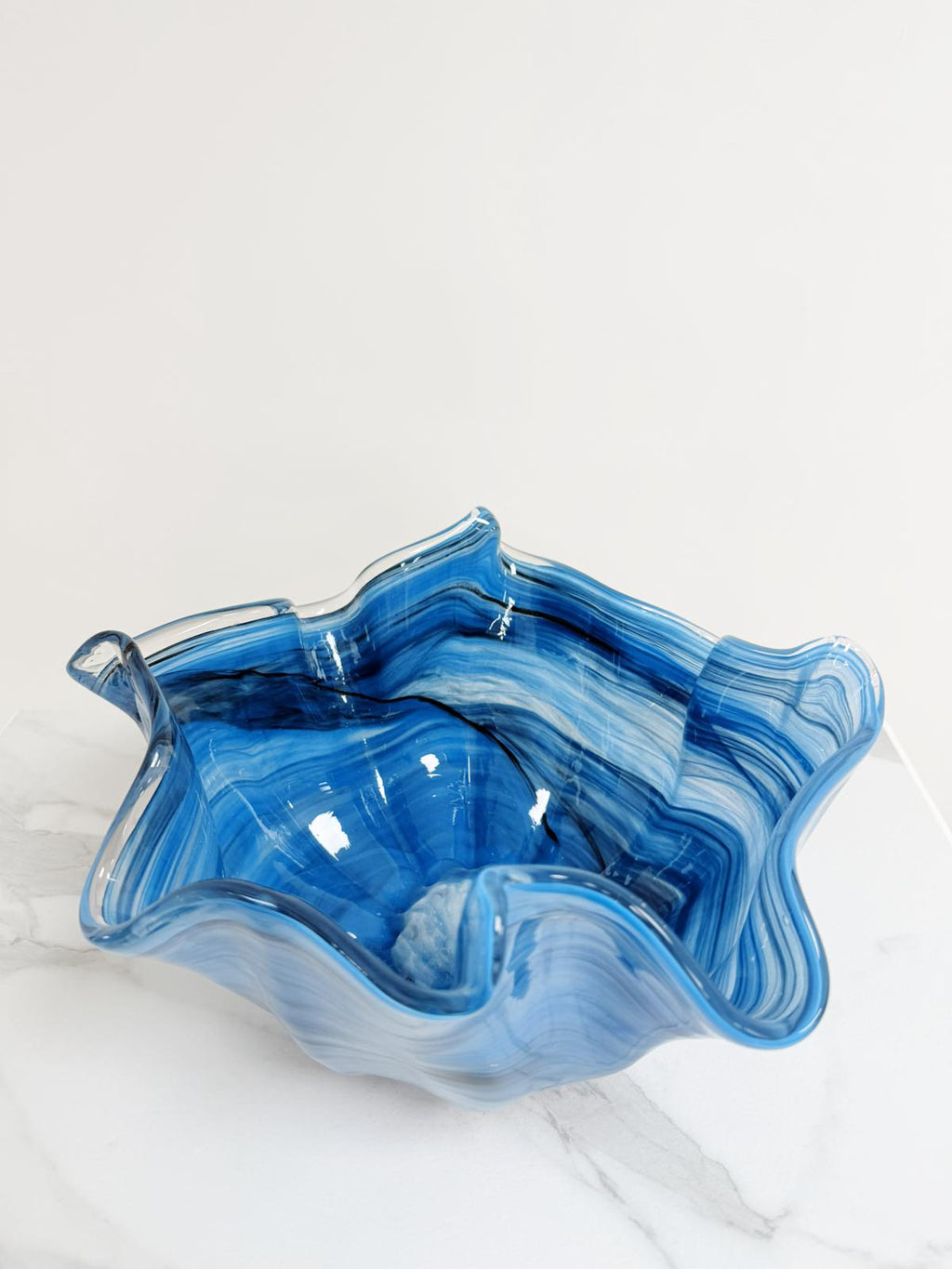 Murano Glass Centerpiece | Certified Murano Glass | Made in Italy | Table Decoration | Collection Fazzoletto