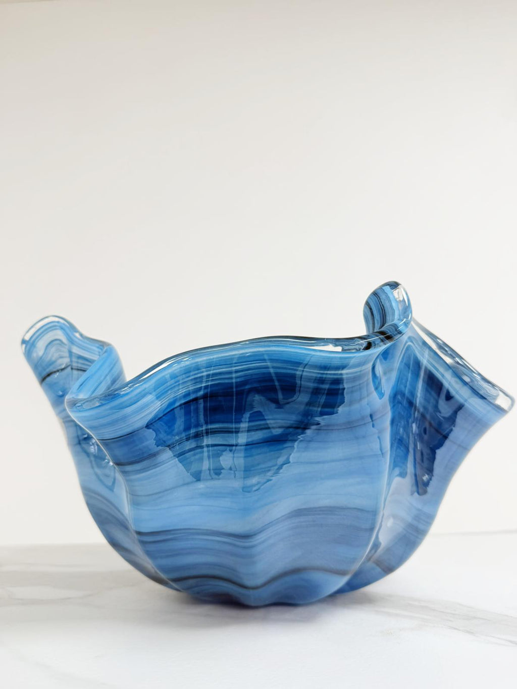 Murano Glass Centerpiece | Certified Murano Glass | Made in Italy | Table Decoration | Collection Fazzoletto