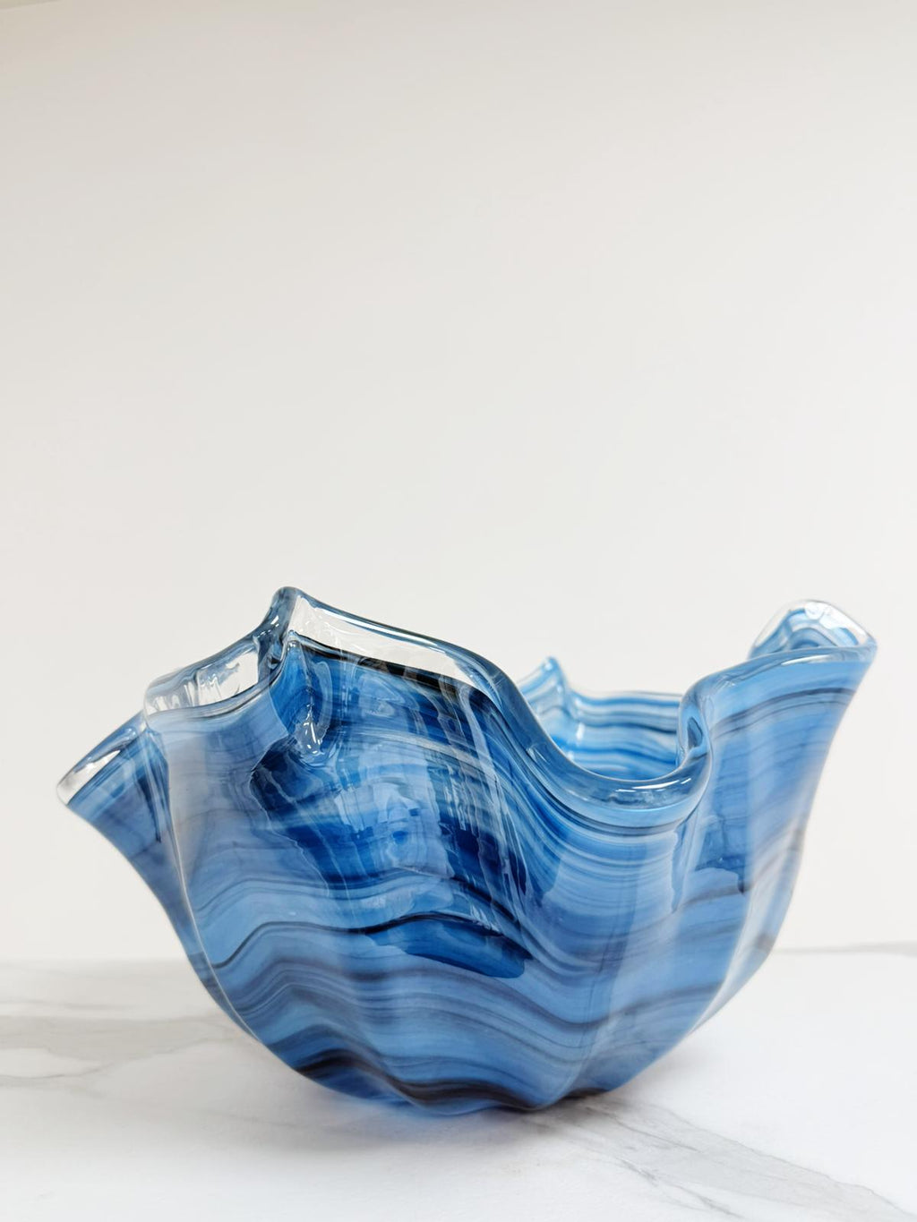 Murano Glass Centerpiece | Certified Murano Glass | Made in Italy | Table Decoration | Collection Fazzoletto