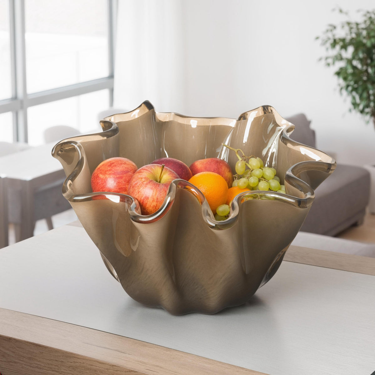 Murano Glass Centerpiece | Certified Murano Glass | Made in Italy | Table Decoration | Collection Fazzoletto