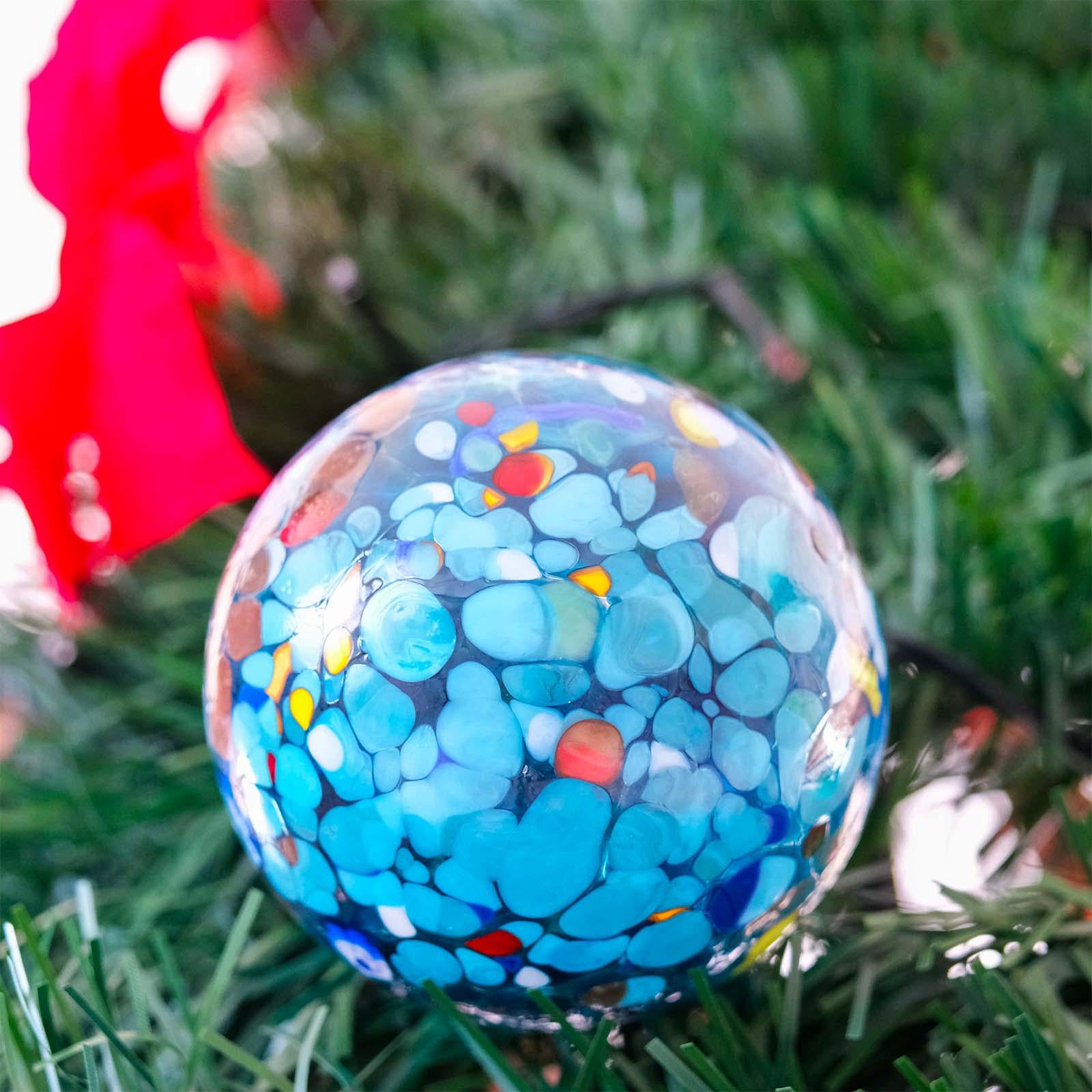 MurArt Palline di Natale in vetro di Murano Collezione MG medie D. 8