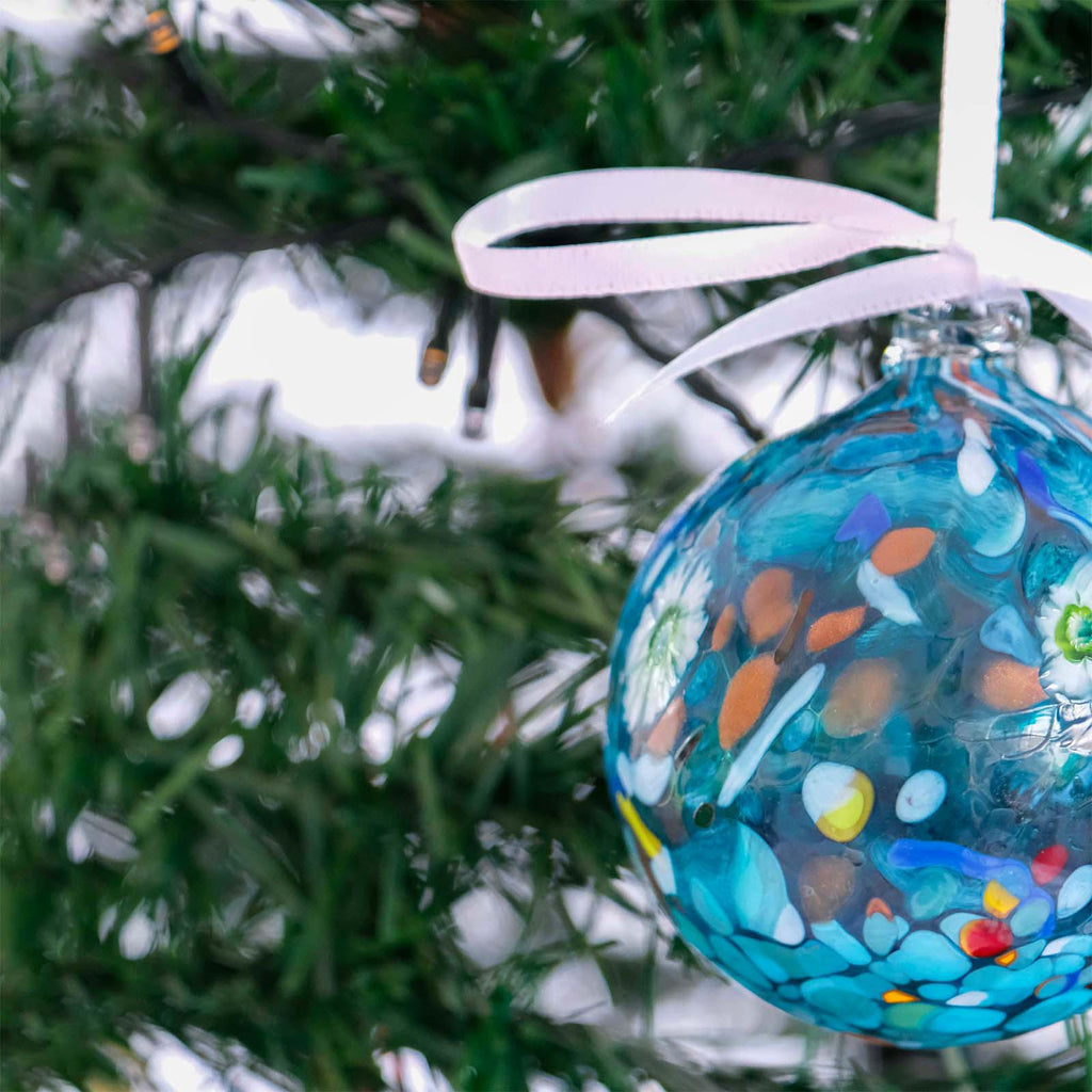 MurArt Palline di Natale in vetro di Murano Collezione MG medie D. 8