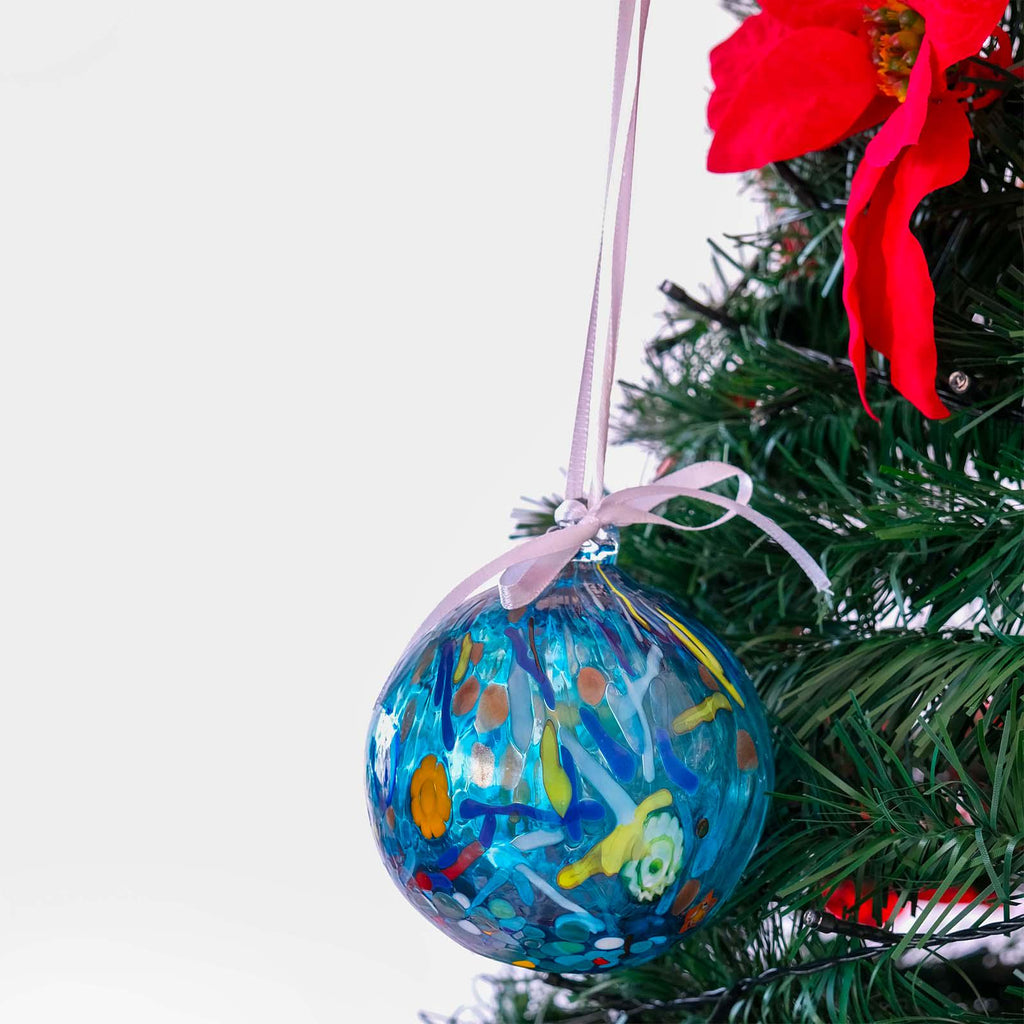 MurArt Palline di Natale in vetro di Murano Collezione MG medie D. 8