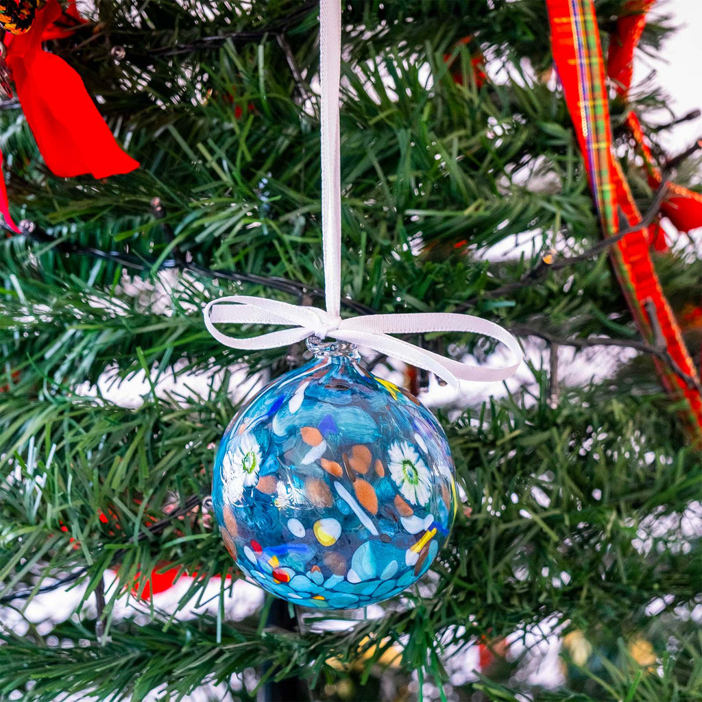 MurArt Palline di Natale in vetro di Murano Collezione MG medie D. 8