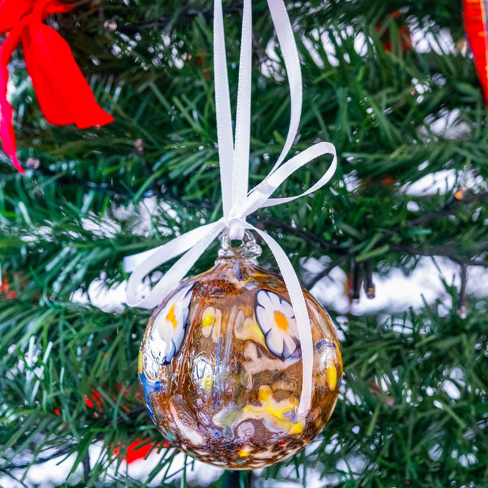 MurArt Palline di Natale in vetro di Murano Collezione MG medie D. 8