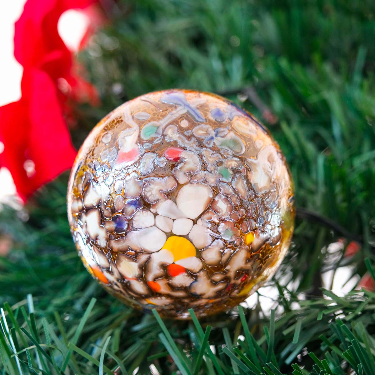 MurArt Palline di Natale in vetro di Murano Collezione MG medie D. 8