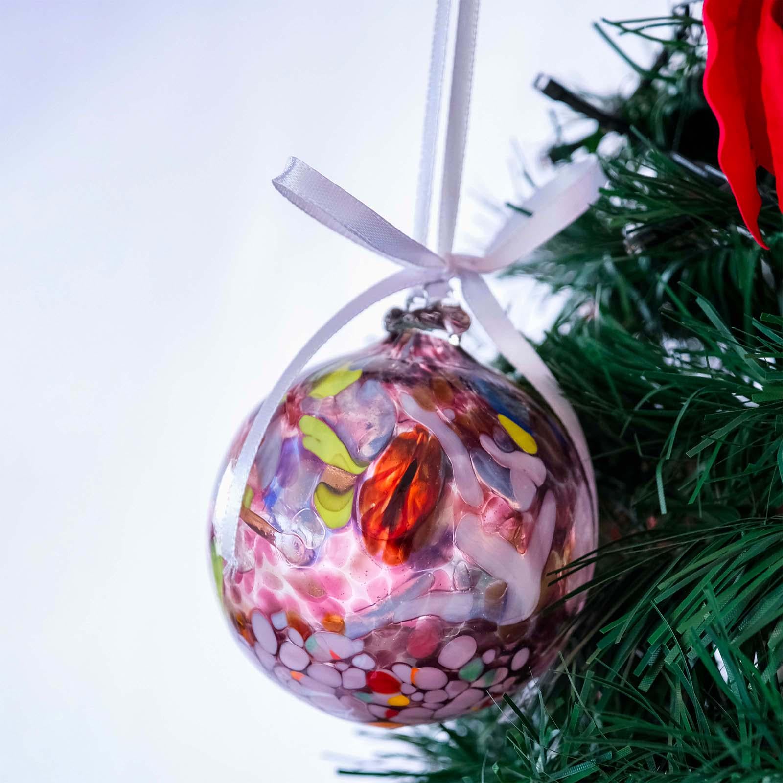 MurArt Palline di Natale in vetro di Murano Collezione MG medie D. 8